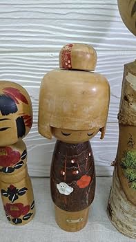 Amazon | こけし人形 まとめて創作こけし民芸品卯三郎白峯白樺お